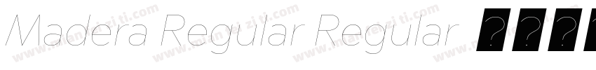 Madera Regular Regular字体转换
